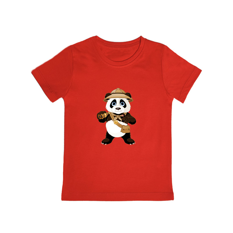 تی شرت آستین کوتاه پسرانه مدل panda R025