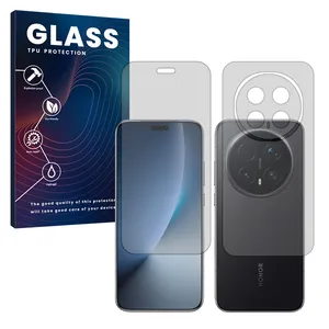 Glass Matte Hydrogel Screen Protector for Honor Magic8 Pro mobile phone along with the back protector