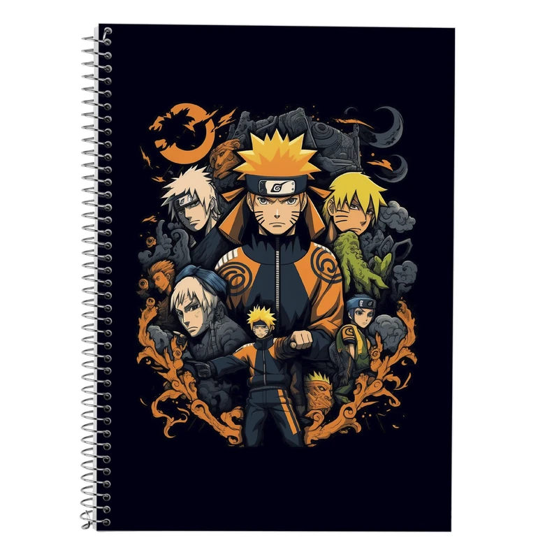 دفتر زبان 50 برگ مدوپد مدل دوخط طرح نارتو narto کد DF10640