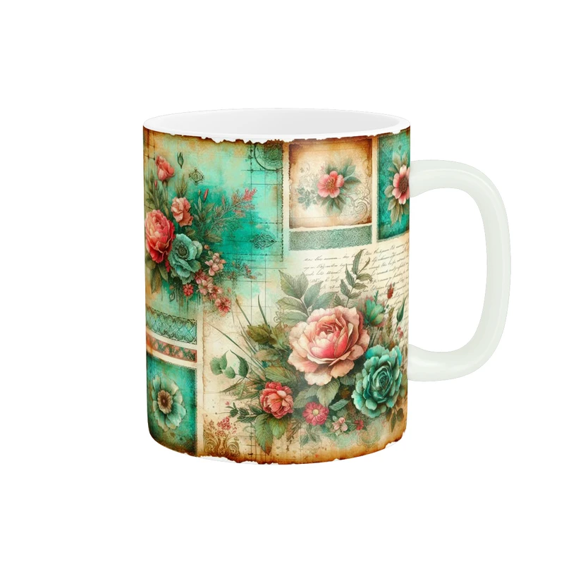 ماگ پاد آفرین طرح گل کد 3613