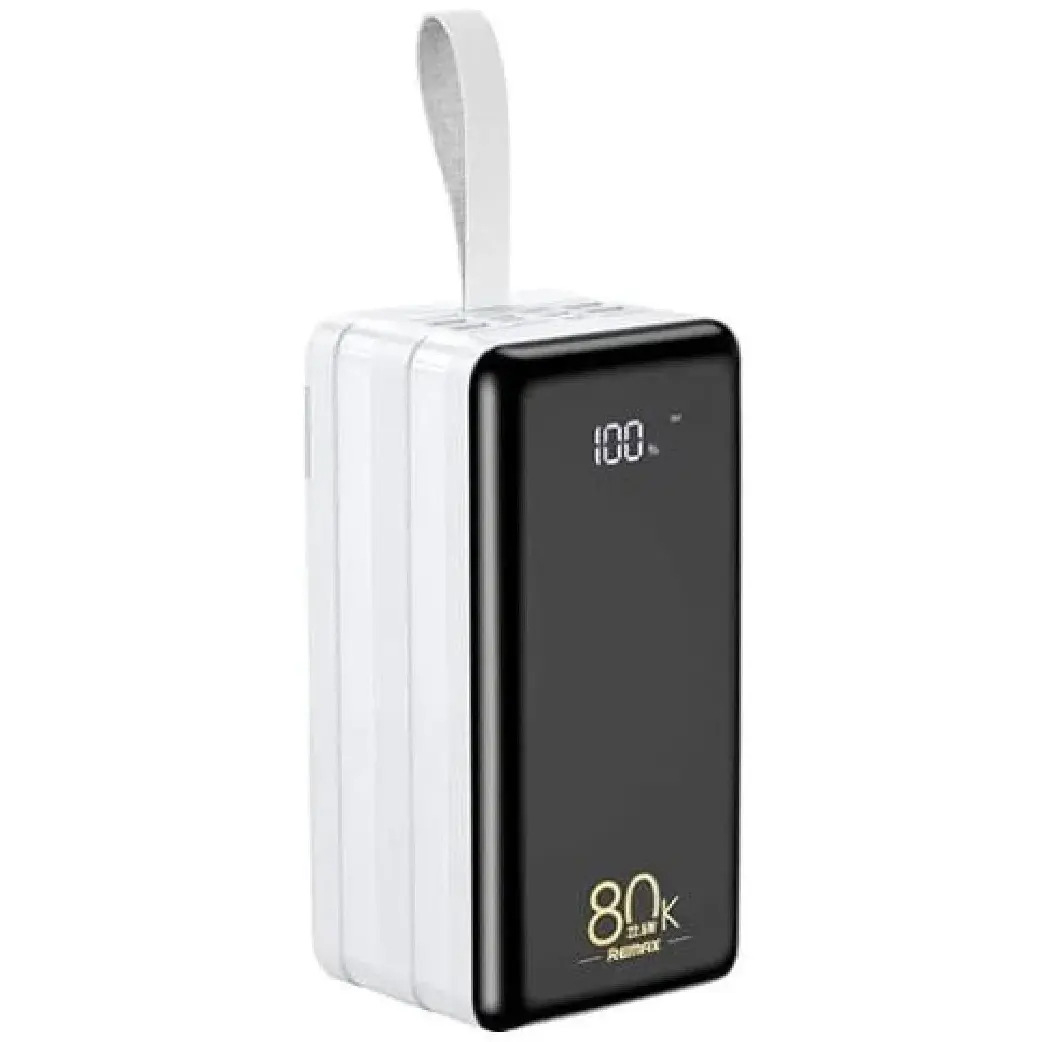 پاوربانک ریمکس مدل Fast Charge 22.5W Travel ظرفیت 80000 میلی آمپر ساعت