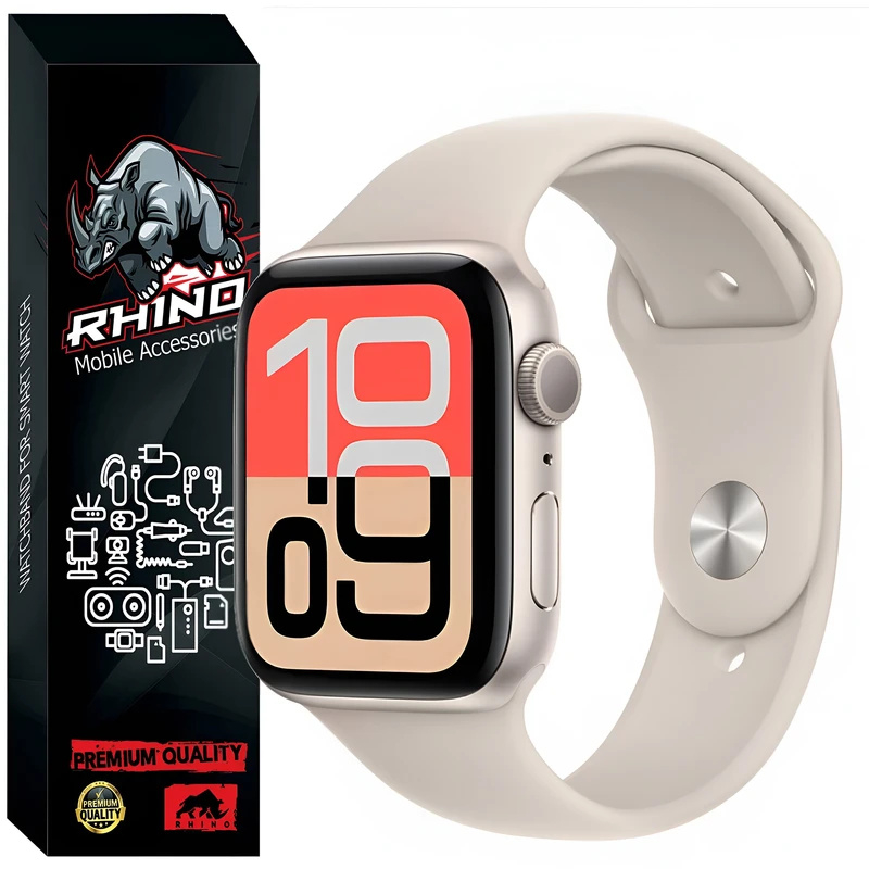 بند راینو مدل Silicone مناسب برای اپل واچ 40 میلی متری سری SE 1 / SE 2 / SE 3