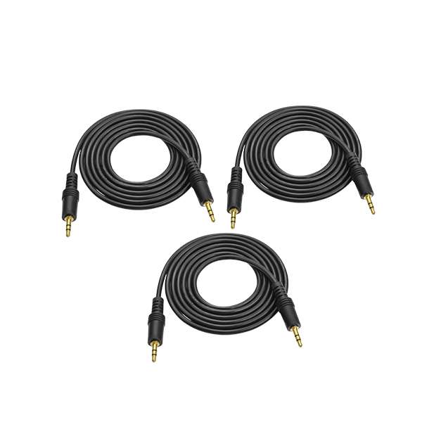 کابل AUX مدل king طول 1.5 متر بسته 3 عددی