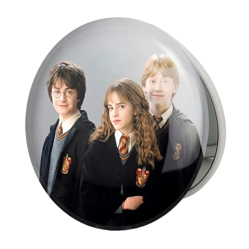 آینه جیبی خندالو طرح رون و هرمیون و هری پاتر Harry Potter مدل تاشو کد 2903 