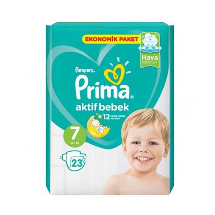 پوشک کودک پریما مدل Akif سایز 7 بسته 23 عددی