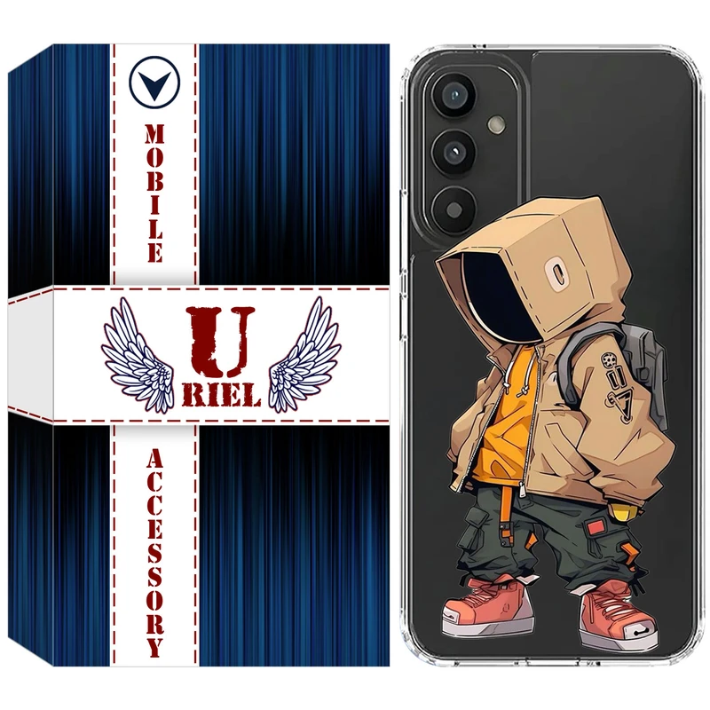 کاور یوریل مدل Clear کد 39 طرح پسر مناسب برای گوشی موبایل سامسونگ Galaxy A34