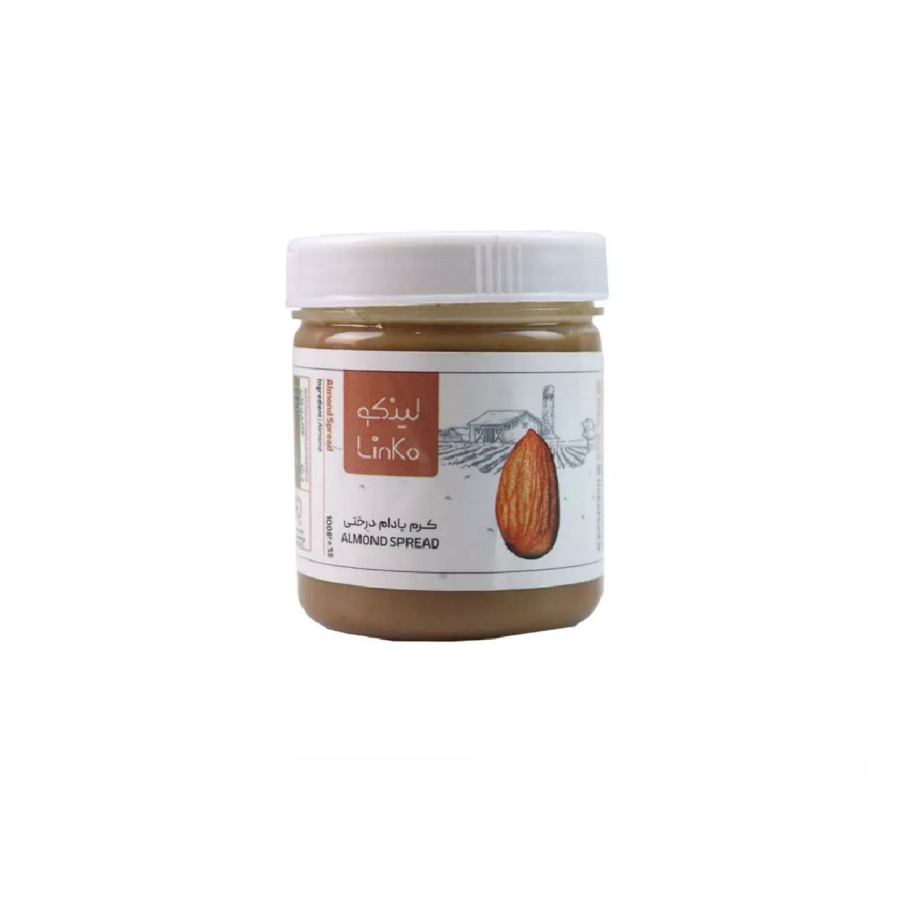 کره بادام درختی بدون شکر لینکو - 100 گرم