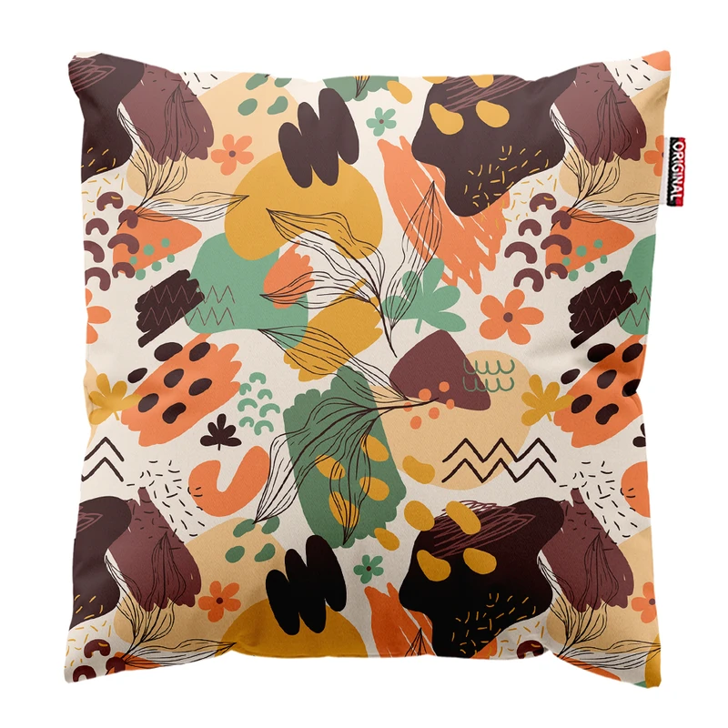 کوسن پاد آفرین مدل بوهو طرح مینیمال کد PK402127 سایز 40*40 سانتی متر