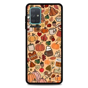 AKAM AMC-WSGA71-PUMPKIN-13 Cover For Samsung Galaxy A71