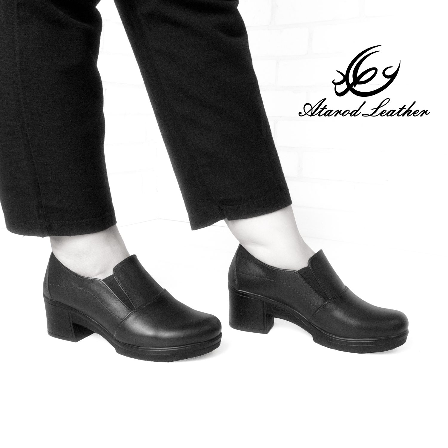 کفش زنانه چرم عطارد مدل طبی چرم طبیعی کد SH43 -  - 16