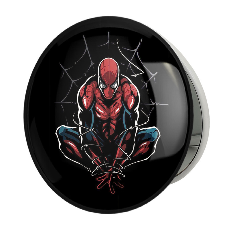 آینه جیبی خندالو طرح مرد عنکبوتی Spider Man مدل تاشو کد 13183 