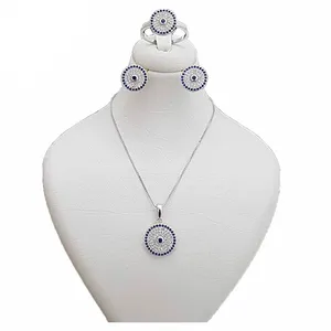 نیم ست نقره زنانه مدل cheshmnazar 55