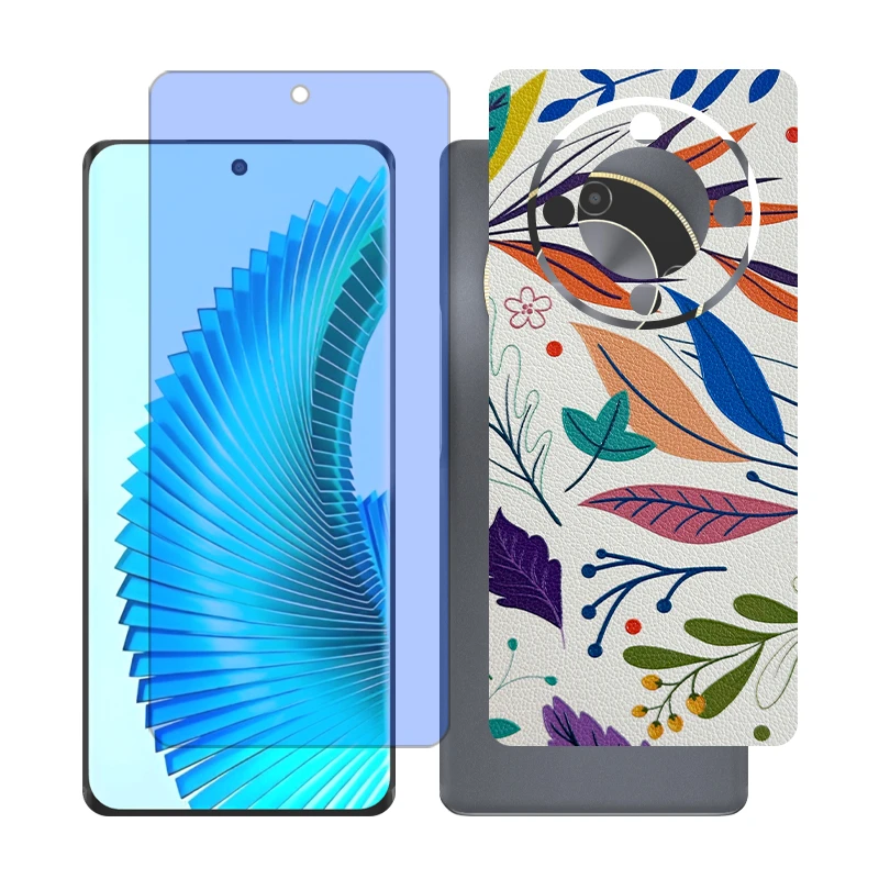 محافظ صفحه نمایش آنتی بلو گلس مدل Together مناسب برای گوشی موبایل آنر X9b به همراه برچسب پوششی پشت گوشی 