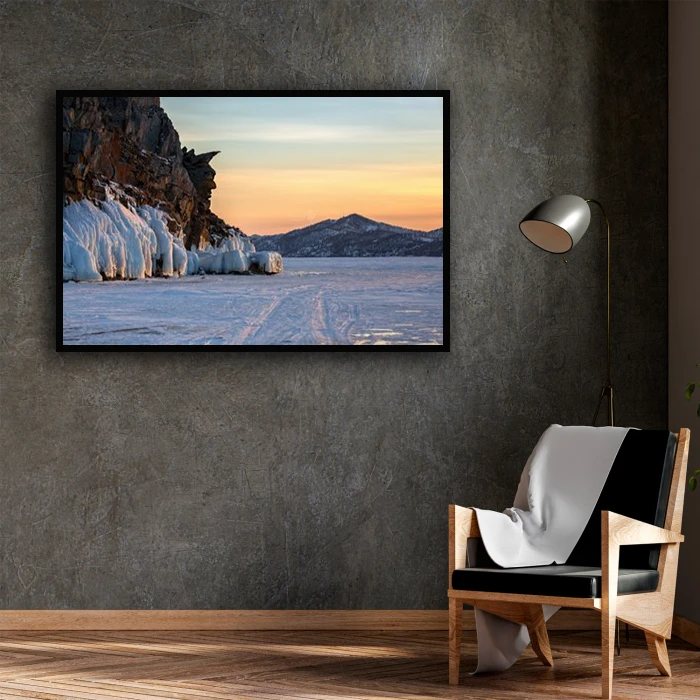 تابلو بکلیت طرح منظره طبیعت زمستانی مدل B-D1394