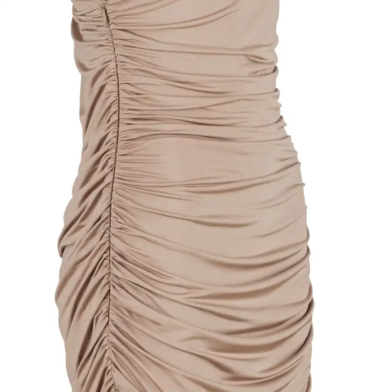 پیراهن زنانه سرژه مدل 205477 رنگ کرم