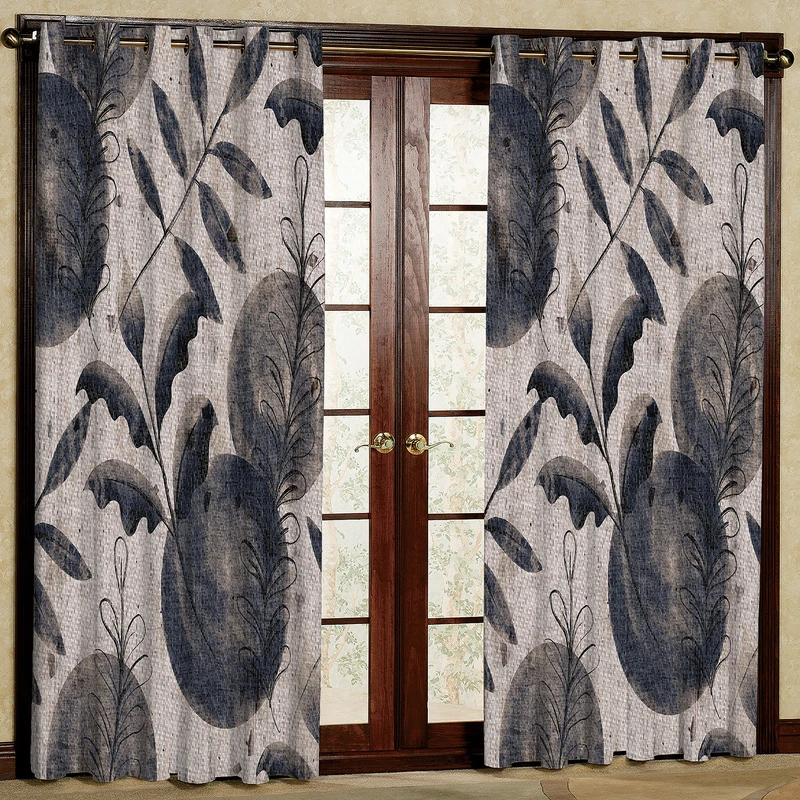 پرده مدل برگ مخمل پانچی کد 2366 سایز 200x140 سانتی متر