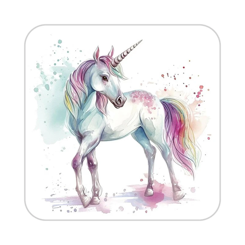 زیر لیوانی کاکتی طرح اسب تک شاخ و یونیکورن مدل mp33445