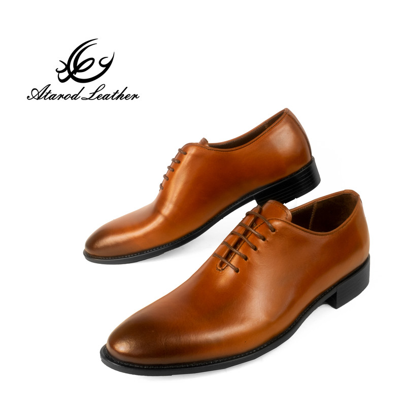 کفش مردانه چرم عطارد مدل چرم طبیعی کد SH235