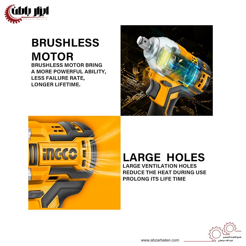 آچار بکس شارژی اینکو مدل CIWLI2038-20V