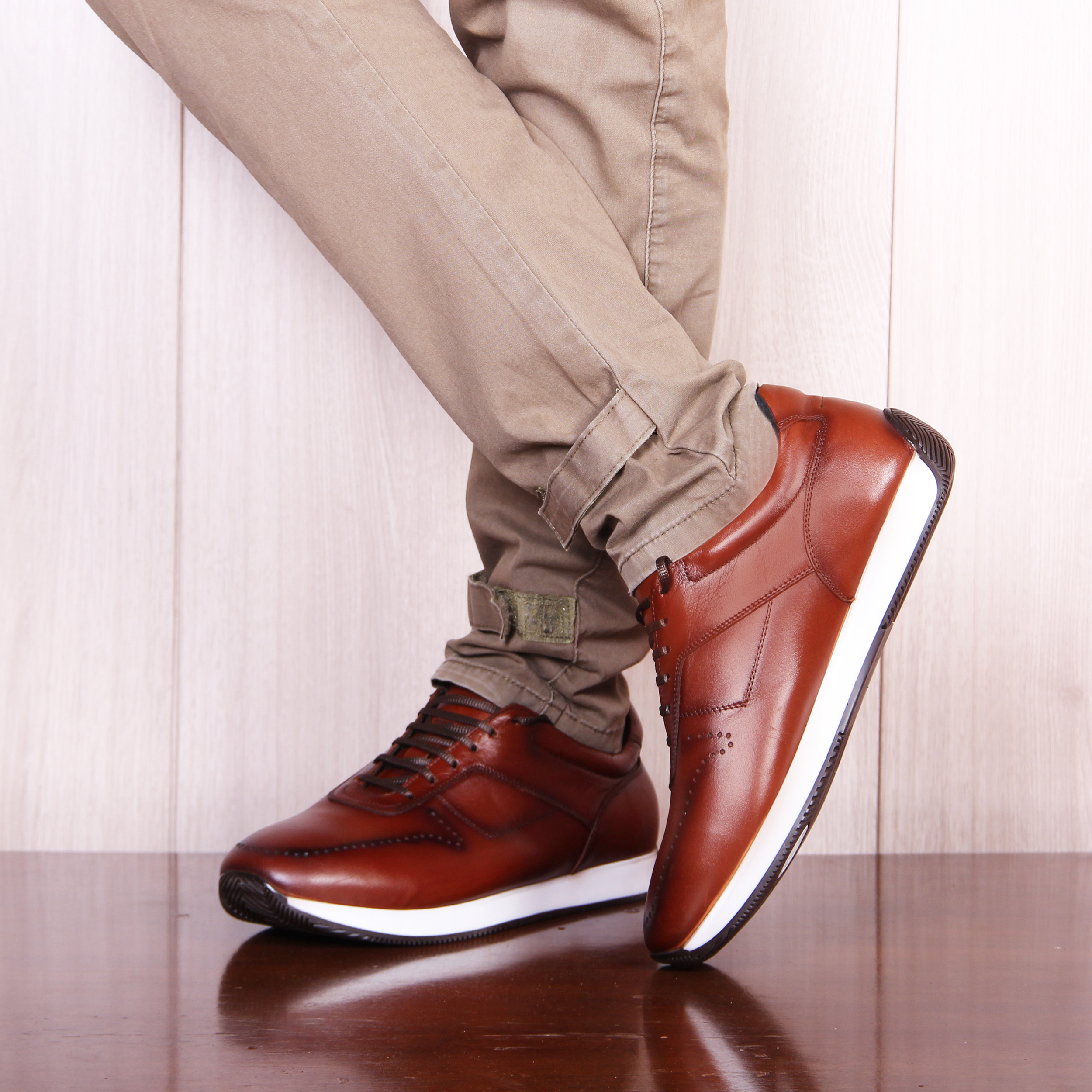 SHAHRECHARM leather men's casual shoes ,GH5003-5 Model