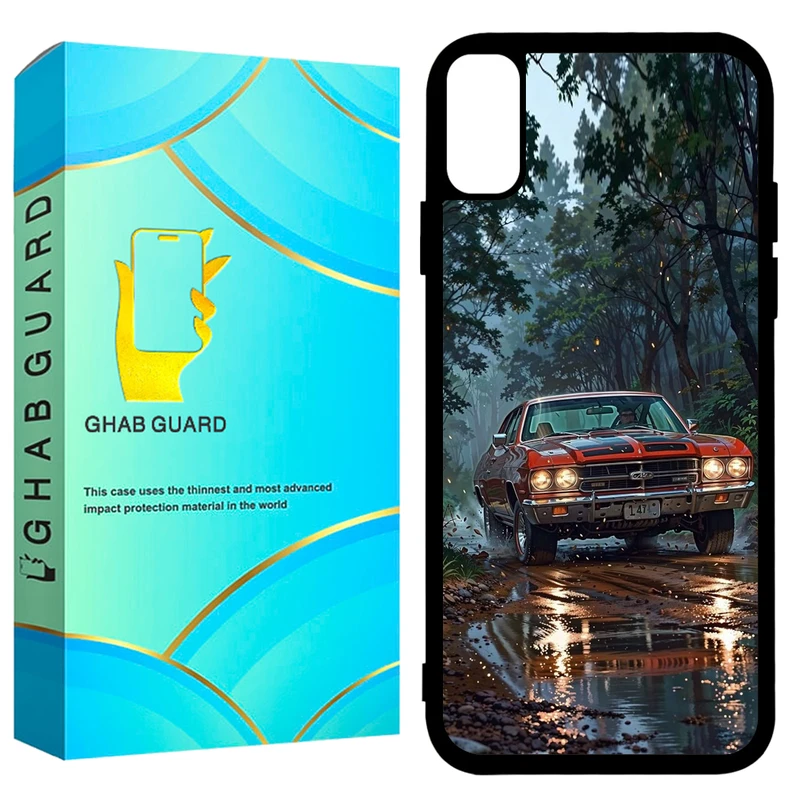 کاور قاب گارد طرح ماشین مدل GCHPX مناسب برای گوشی موبایل اپل iPhone X / XS