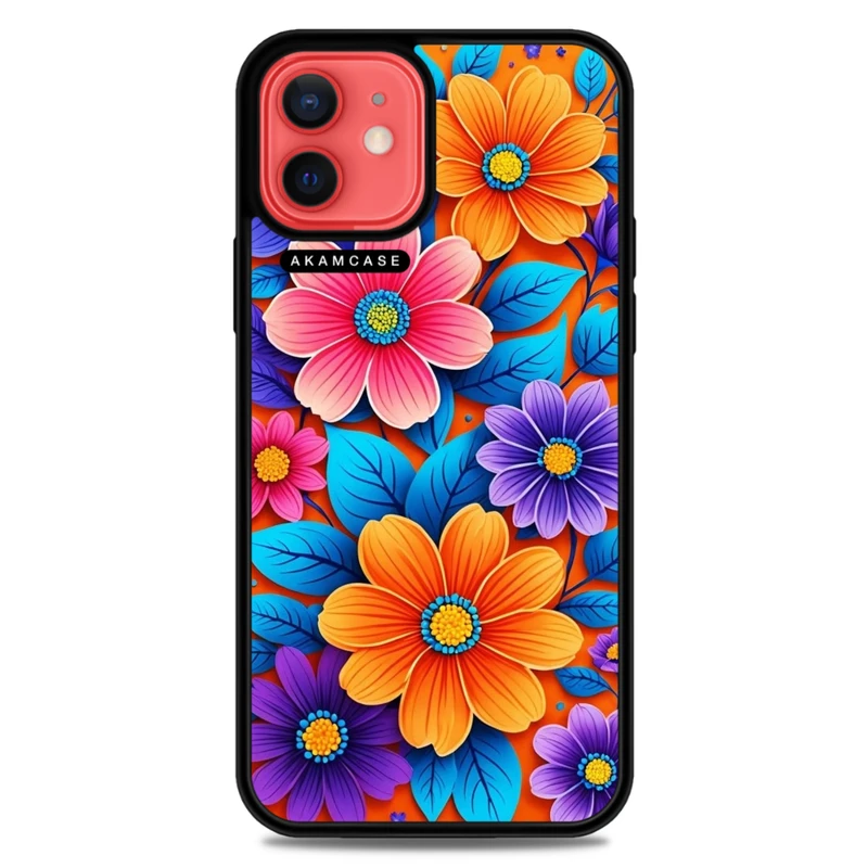 کاور آکام مدل AMC-WA12-FLOWERS-39 مناسب برای گوشی موبایل اپل iPhone 12