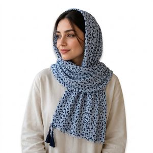 شال زنانه طرحدار مدل گل ریز کد ۱۰۰۱