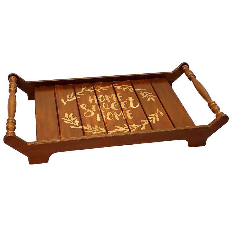 سینی چوبی مدل هوم کد d53