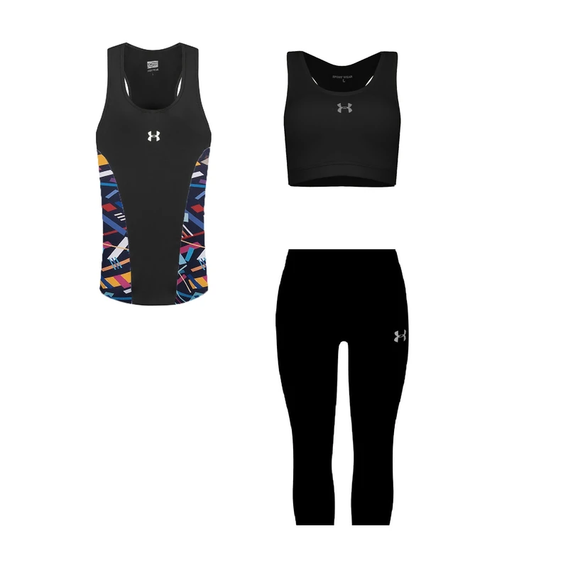 ست سه تکه لباس ورزشی زنانه مدل 1801-3101-8101