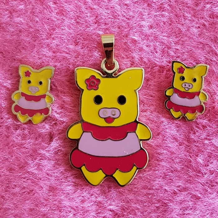 نیم ست دخترانه مدل خرس مهربان کد P647