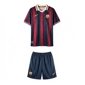 ست پولوشرت و شلوارک ورزشی مردانه مدل بارسلونا نسخه 125 سالگی