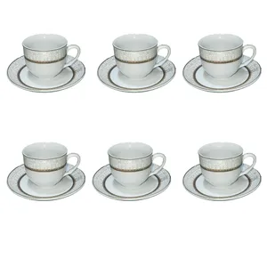 سرویس چای خوری 12 پارچه شرکت صنایع چینی تقدیس طرح آیلیز
