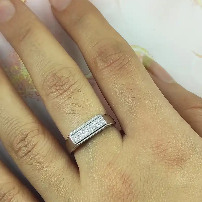 ست انگشتر نقره زنانه و مردانه سلین کالا کد 21