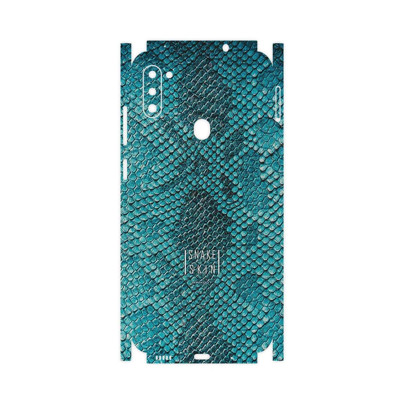 برچسب پوششی ماهوت مدل Blue Snake Skin-FullSkin مناسب برای گوشی موبایل سامسونگ Galaxy M11