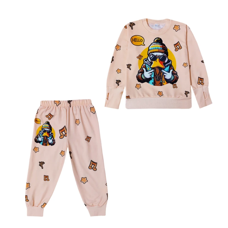 ست سویشرت و شلوار پسرانه مدل اوکی کد b5