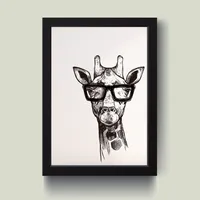 تابلو مدل مینیمال Giraffe کدS1430-b