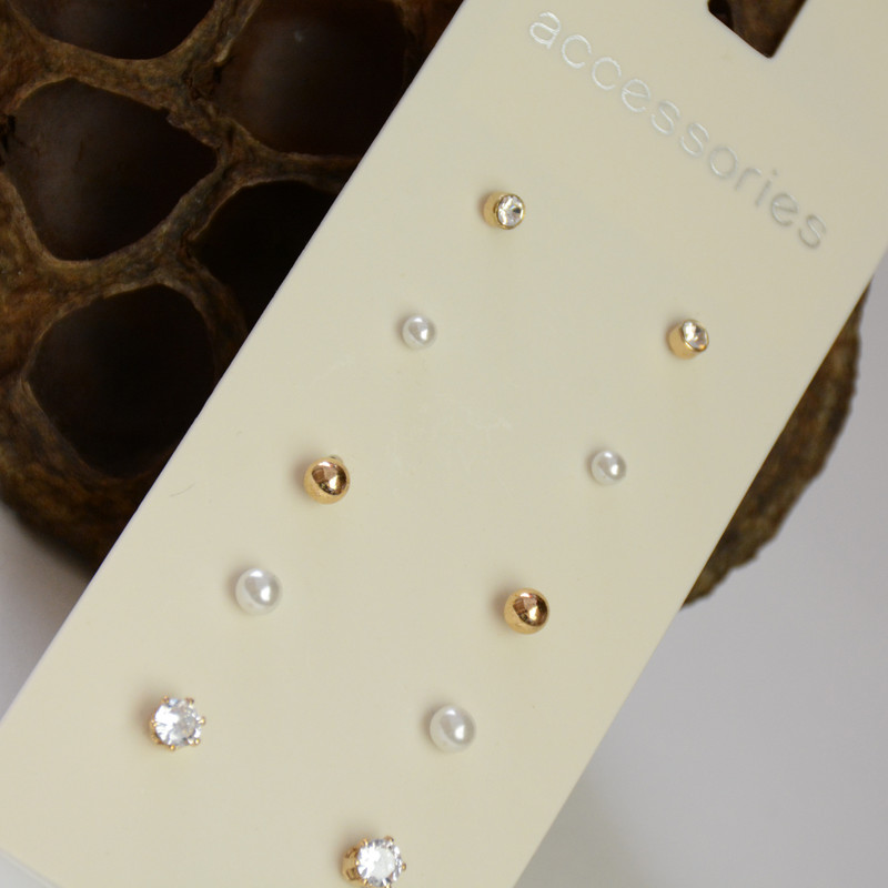 گوشواره زنانه اکسسورایز مدل 616713 مجموعه 5 عددی