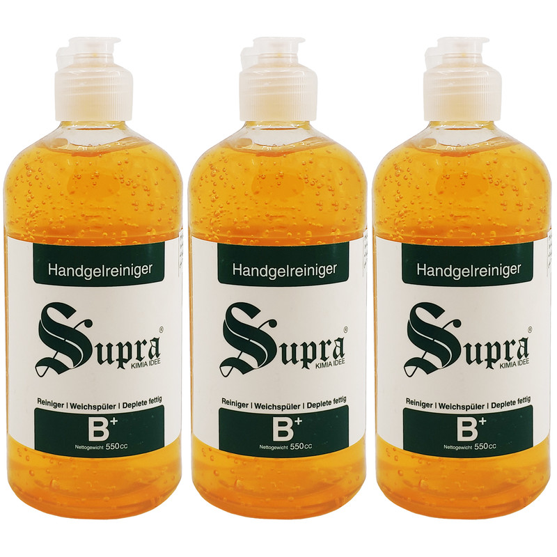 ژل پاک کننده دست ساپرا مدل SP5 حجم 550 میلی لیتر بسته 3 عددی