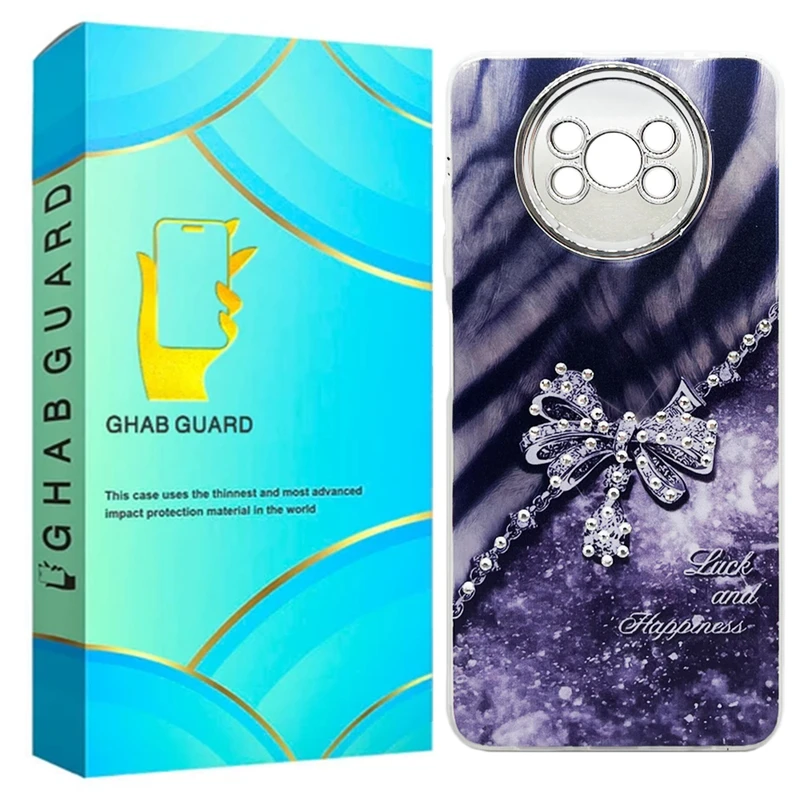 کاور قاب گارد مدل دخترانه طرح پاپیون نگینی مناسب برای گوشی موبایل شیائومی Poco X3 / X3 Pro / X3 NFC