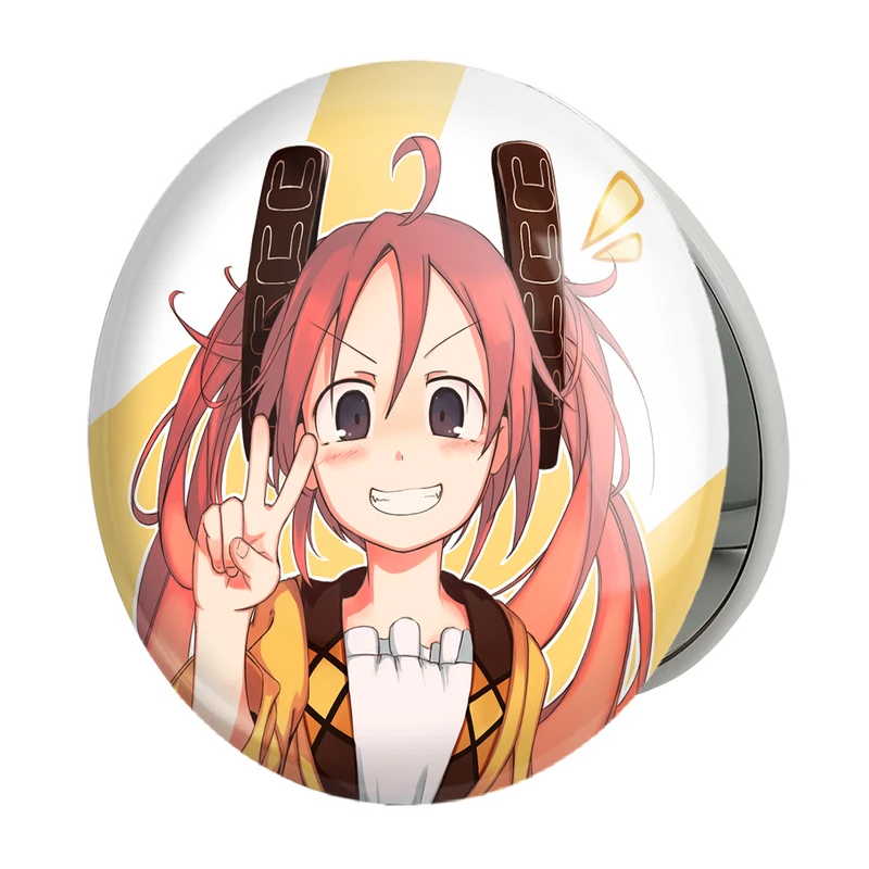 آینه جیبی خندالو طرح انجو انیمه گلوله سیاه مدل تاشو کد 35818