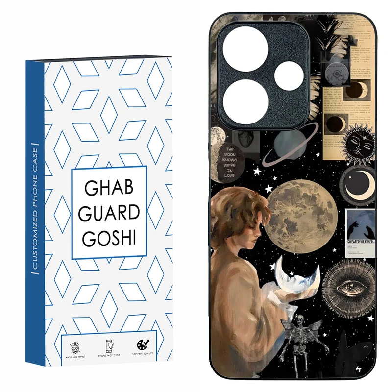 کاور قاب گارد گوشی طرح ماه کد TPU-059 مناسب برای گوشی موبایل شیائومی  REDMI 13  