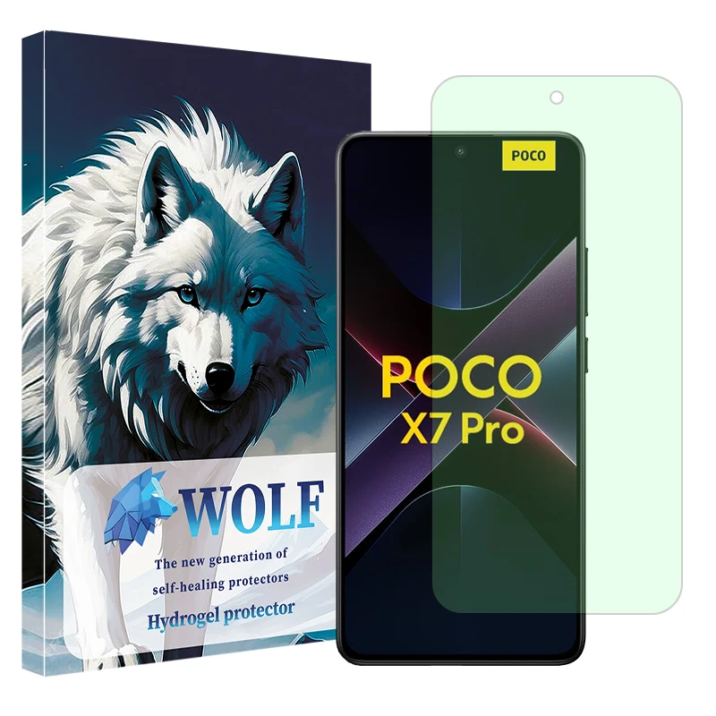 محافظ صفحه نمایش گرین لایت ولف مدل Eye Care مناسب برای گوشی موبایل شیائومی Poco X7 Pro