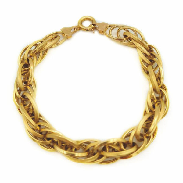 دستبند طلا 18 عیار زنانه مدل زنجیری کد 01