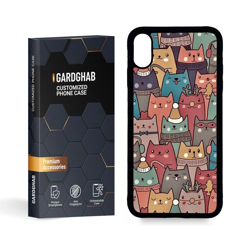 کاور گارد قاب مدل پشت گلس فانتزی مناسب برای گوشی موبایل اپل iPhone XS MAX