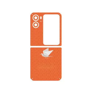 MAHOOT Minimalist origami bird Cover Sticker for Oppo Find N2 Flip
