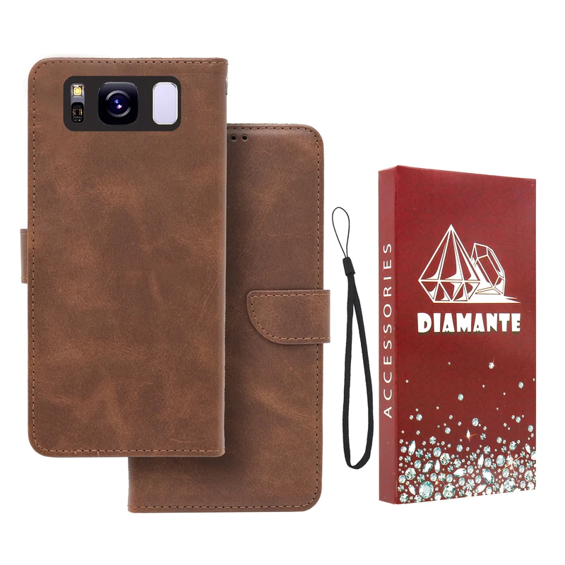 کیف کلاسوری دیامانته مدل Band Rd مناسب برای گوشی موبایل سامسونگ Galaxy S8 به همراه بندآویز