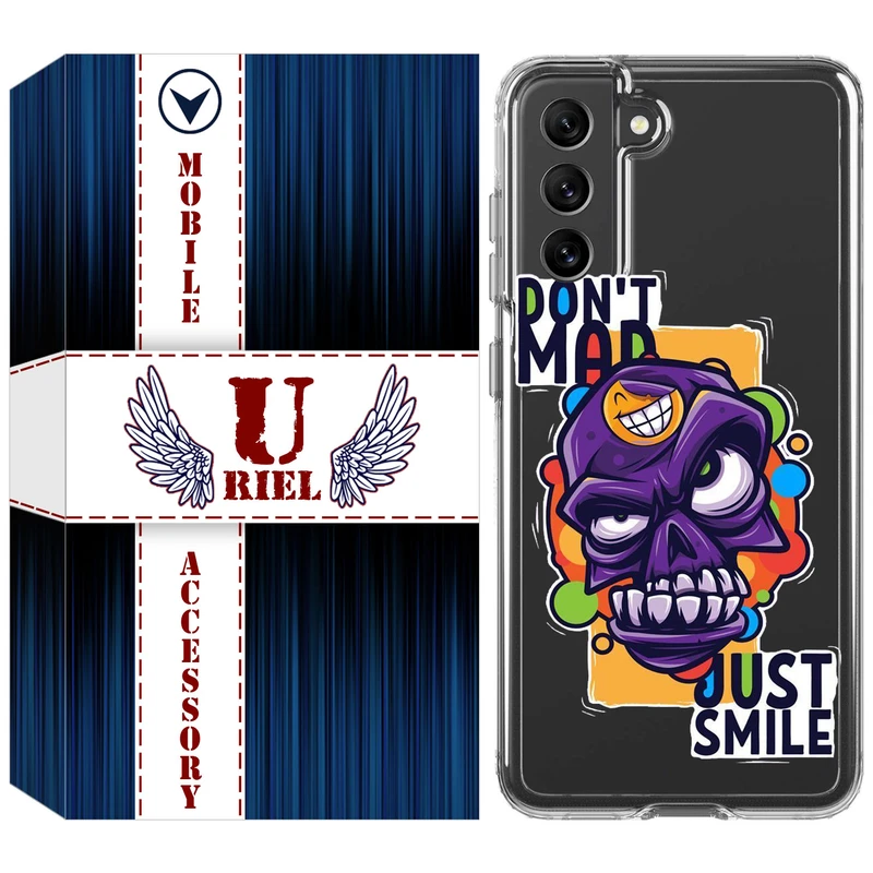 کاور  یوریل مدل Clear کد 33 طرح Smile مناسب برای گوشی موبایل سامسونگ Galaxy S21 FE