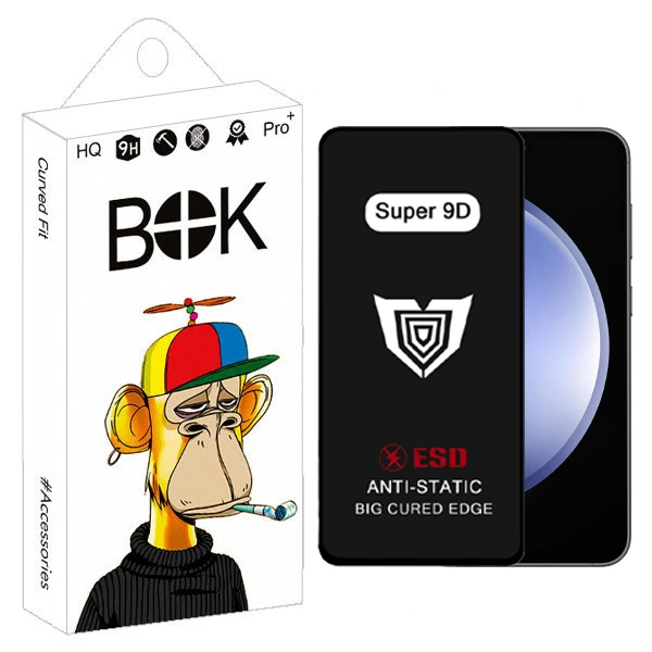 محافظ صفحه نمایش بوک مدل Super 9D Pro مناسب برای گوشی موبایل سامسونگ galaxy A54 / S23 FE