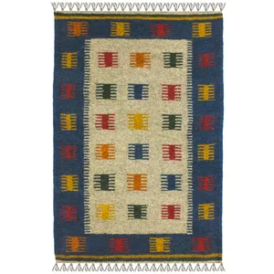 گلیم دستبافت یک متری مدل پادری کد J1677