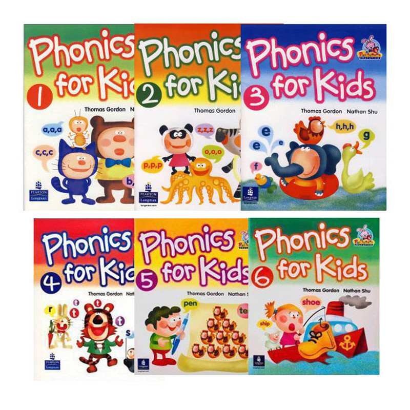 کتاب Phonics For Kids اثر Thomas Gordon and Nathan Shu انتشارات لانگمن 6 جلدی